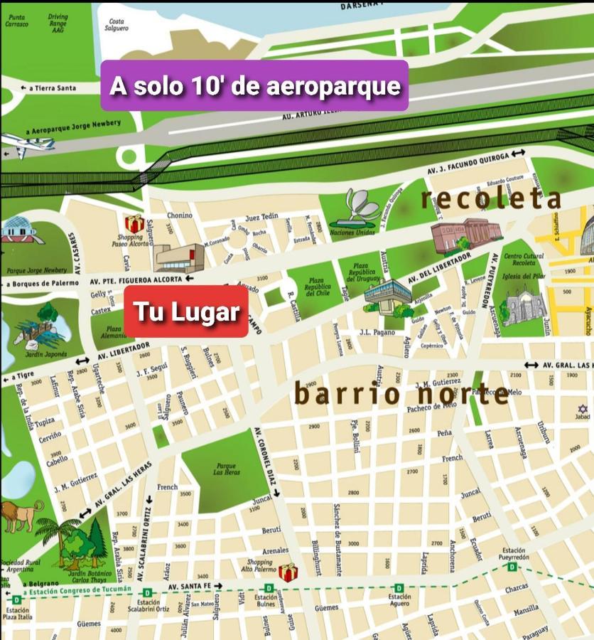 Palermo Chico Castex 2 Pax 10Min Aeroparque 100M Mater Dei Apartment Buenos Aires Bagian luar foto
